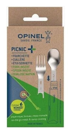 Opinel Picnic Nº8 + Colher + Garfo