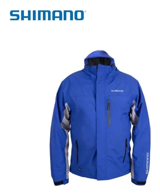 Casaco de chuva Shimano azul não acolchoado