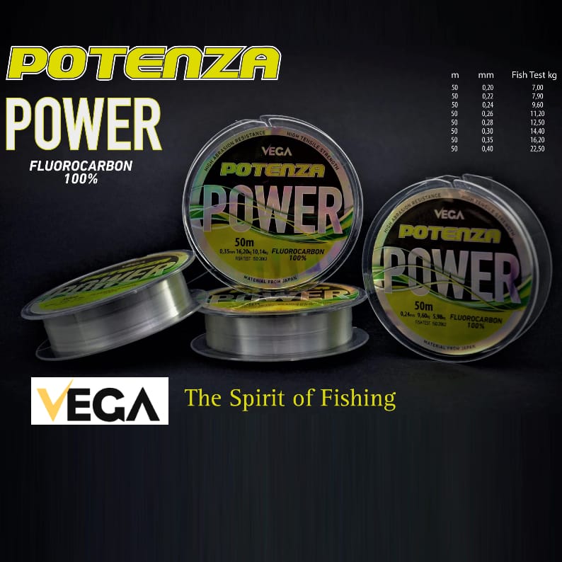 Vega Potenza Power Fluorocarbon 50mt